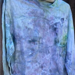 Handmade Ice Tie-Dye Long Sleeve Shirt